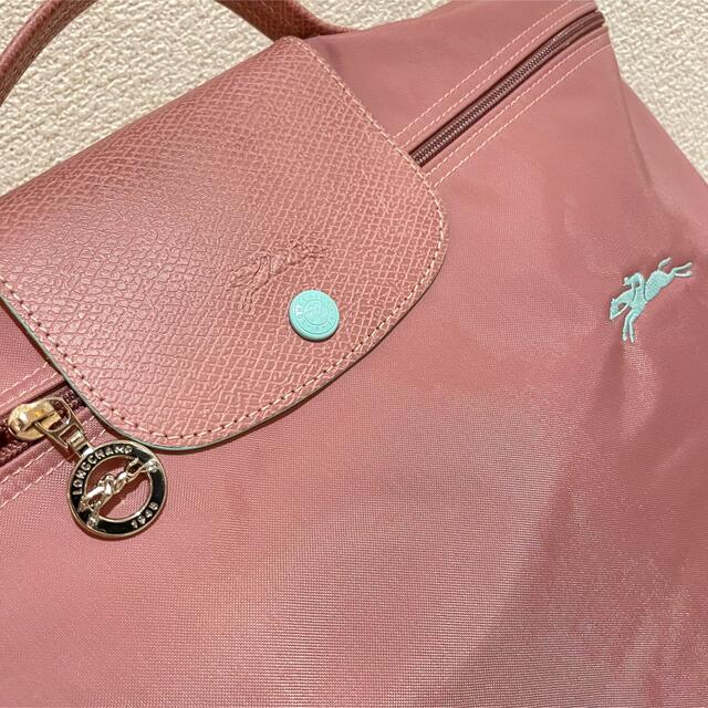 LONGCHAMP(ロンシャン)のおよよ様⭐︎希少ロンシャンのル プリアージュのピンク×パステルグリーンのバッグ レディースのバッグ(トートバッグ)の商品写真