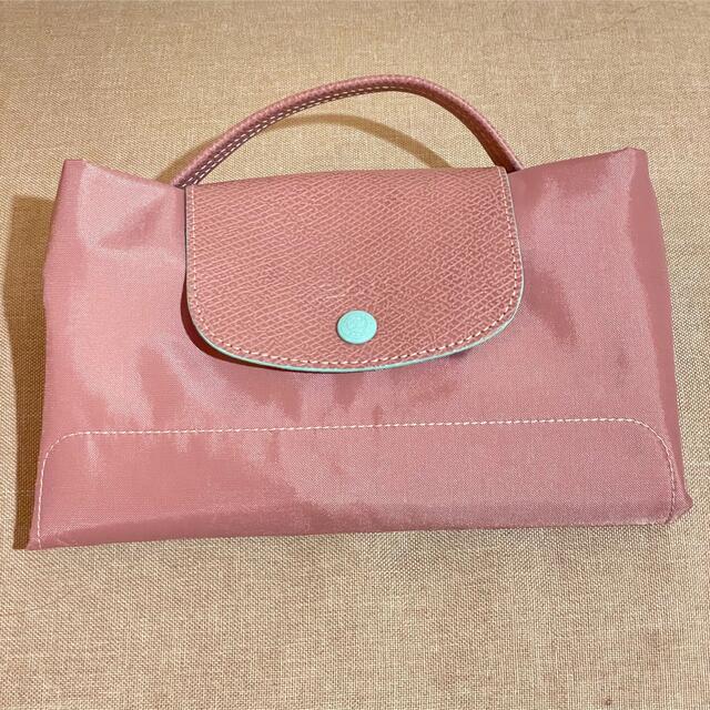 LONGCHAMP(ロンシャン)のおよよ様⭐︎希少ロンシャンのル プリアージュのピンク×パステルグリーンのバッグ レディースのバッグ(トートバッグ)の商品写真