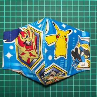 ポケモン(ポケモン)のピカチュウ　ポケモン　キッズインナーマスク　ハンドメイドキャラクターこども(外出用品)