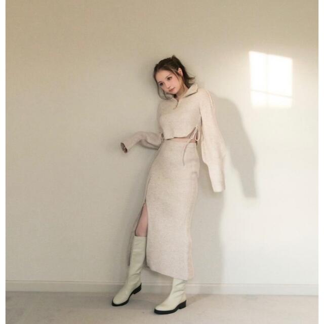 andmary セット ミッシィニットトップス ミッシィニットスカート