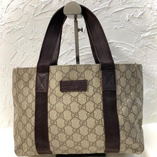 グッチ(Gucci)の【美品】GUCCI   トートバッグ　PVC   GG総柄　ロゴ　A4収納(トートバッグ)