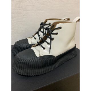 ジルサンダー(Jil Sander)のJIL SANDER プラットフォーム スニーカー レザーブーツ 厚底(スニーカー)