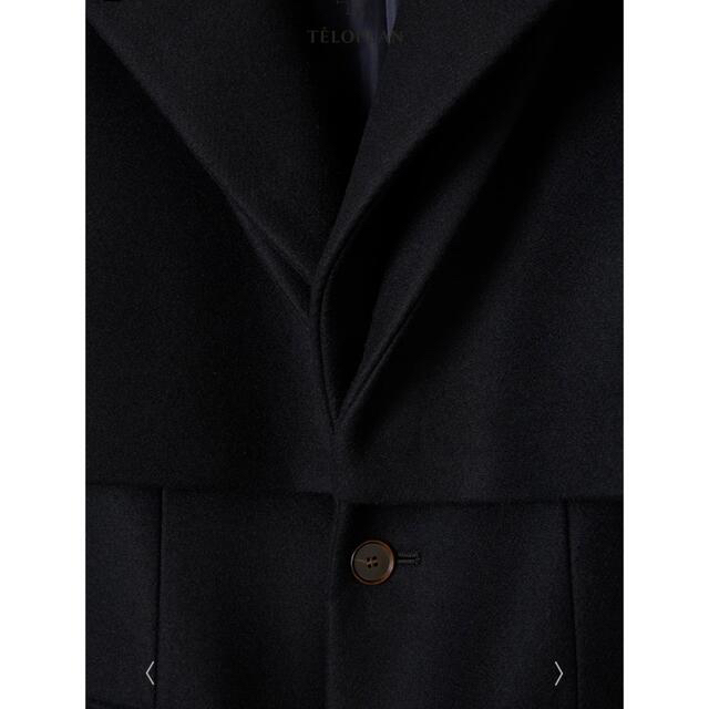 TODAYFUL(トゥデイフル)のTELOPLAN テーロプラン Sugako Coat Navy ブラックコート レディースのジャケット/アウター(その他)の商品写真