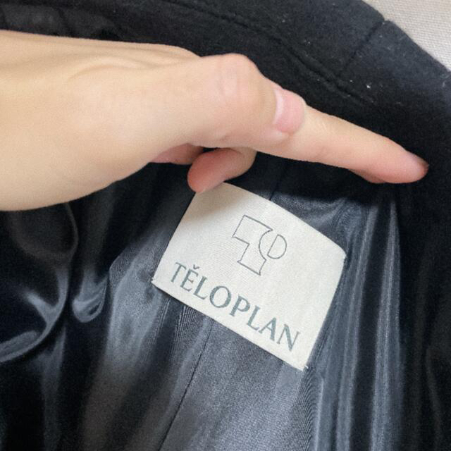 TODAYFUL(トゥデイフル)のTELOPLAN テーロプラン Sugako Coat Navy ブラックコート レディースのジャケット/アウター(その他)の商品写真