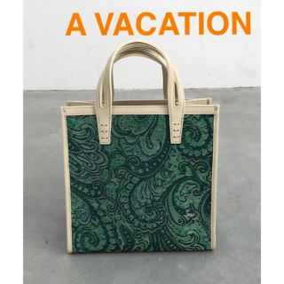 美品★A VACATION BOXペイズリー柄トートバッグ (アヴァケーション)(トートバッグ)