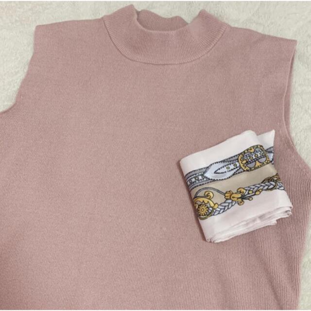 eimy istoire(エイミーイストワール)の値下げ スカーフ ニット レディースのトップス(Tシャツ(半袖/袖なし))の商品写真