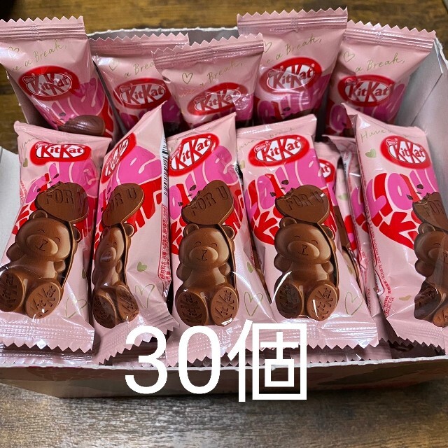 Nestle(ネスレ)の限定 キットカット ハートベアー30個 食品/飲料/酒の食品(菓子/デザート)の商品写真