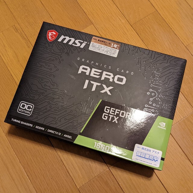 MSI GeForce GTX 1660 AERO ITX 6GMSIバスインターフェイス