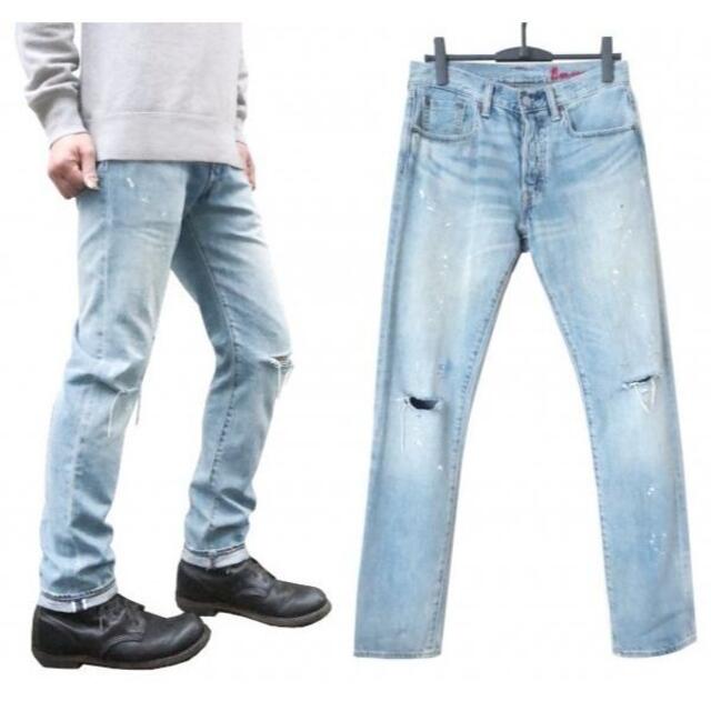 LEVI’S×BEAMS 501CT 40周年記念  コラボ クラッシュデニム