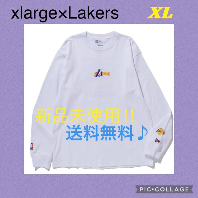 XLARGE(エクストララージ)のXLARGE x NEWERA × NBA Lakersエクストララージ ロンT メンズのトップス(Tシャツ/カットソー(七分/長袖))の商品写真