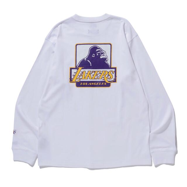 XLARGE(エクストララージ)のXLARGE x NEWERA × NBA Lakersエクストララージ ロンT メンズのトップス(Tシャツ/カットソー(七分/長袖))の商品写真