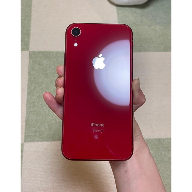 Apple(アップル)の超美品 iPhone XR 64GB product red おまけ付 スマホ/家電/カメラのスマートフォン/携帯電話(スマートフォン本体)の商品写真