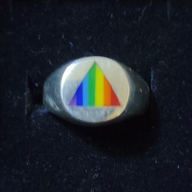 ヴィンテージ レインボー 虹 シルバー925 ピンクフロイド メンズのアクセサリー(リング(指輪))の商品写真