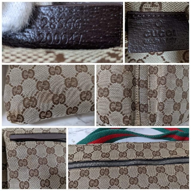 Gucci(グッチ)のGUCCI  ウエストバッグ 28566 GG柄キャンバス ブラウン レディースのバッグ(ボディバッグ/ウエストポーチ)の商品写真