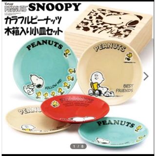 ピーナッツ(PEANUTS)のカラフルピーナッツ　スヌーピー 皿(食器)