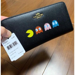 コーチ(COACH)のショップバック・箱付き　長財布　キラキラパックマン(長財布)