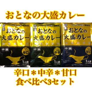 おとなの大盛カレー　辛口＊中辛＊甘口　3セット(レトルト食品)