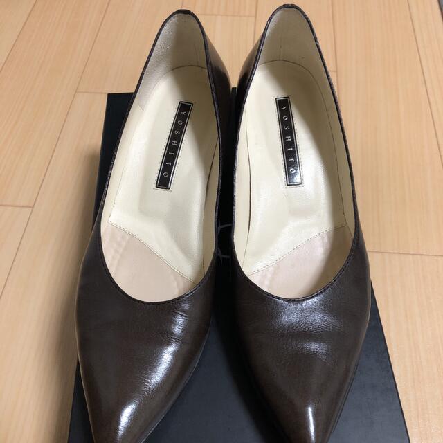 YOSHITO 定番パンプス　ブラウン　23.５cm レディースの靴/シューズ(ハイヒール/パンプス)の商品写真