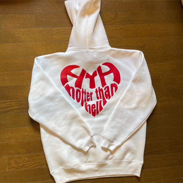 HTH HEART LOGO HOODIE WHITE ホワイト-