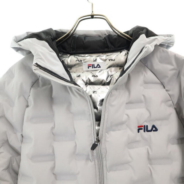 FILA(フィラ)のフィラ シームレス 中綿 フードジップ ジャケット L グレー FILA メンズのジャケット/アウター(その他)の商品写真