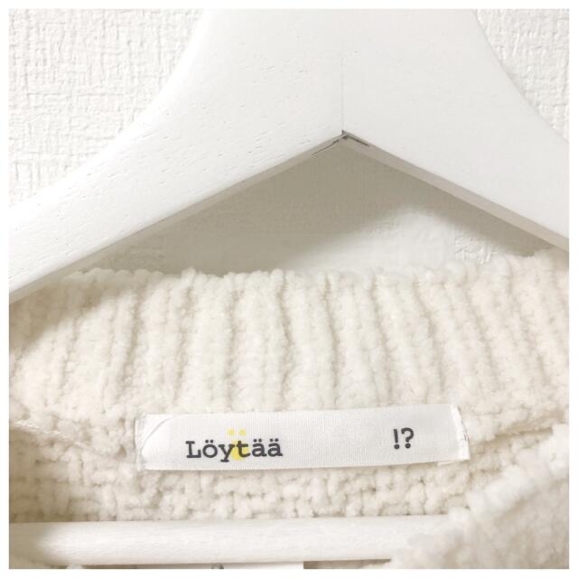 【可愛い♡】Loytaa ニット ケーブルニット　オフホワイト　マシュマロ レディースのトップス(ニット/セーター)の商品写真