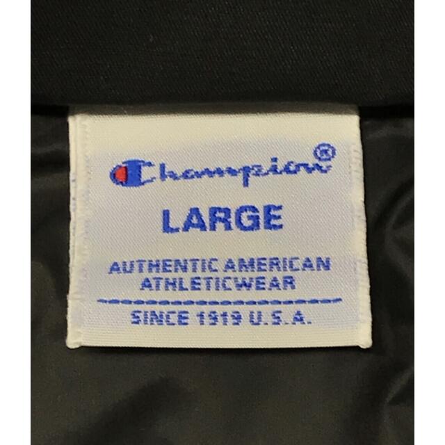 Champion(チャンピオン)のチャンピオン フーデッドダウンジャケット ブラック メンズ LARGE メンズのジャケット/アウター(ダウンジャケット)の商品写真