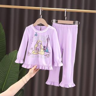 紫ラプンツェル風プリンセスパジャマキッズ110サイズ(パジャマ)