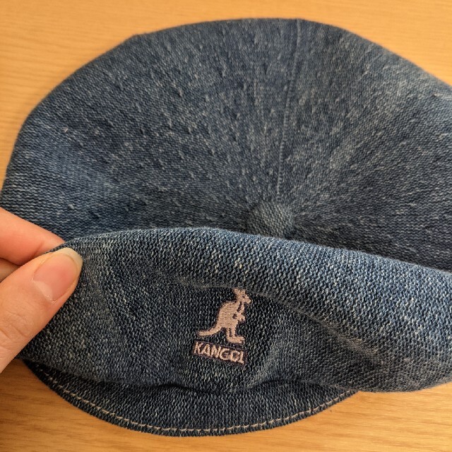 KANGOL(カンゴール)のKANGOL カンゴール ハンチング インディゴウォッシュ デニム生地 ベレー帽 メンズの帽子(ハンチング/ベレー帽)の商品写真