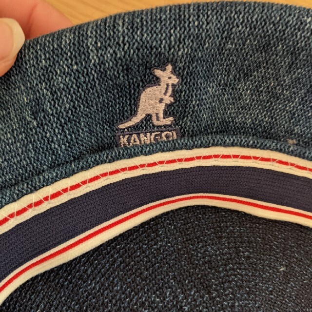 KANGOL(カンゴール)のKANGOL カンゴール ハンチング インディゴウォッシュ デニム生地 ベレー帽 メンズの帽子(ハンチング/ベレー帽)の商品写真