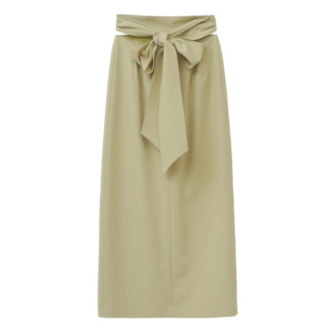 【最終値下げ】CLANE クラネ SIDE CUT RIBBON SKIRT