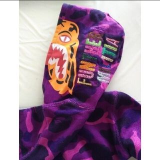 アベイシングエイプ(A BATHING APE)の【110cm】BAPE　COLOR　CAMO TIGER ZIP HOODIE(ジャケット/上着)