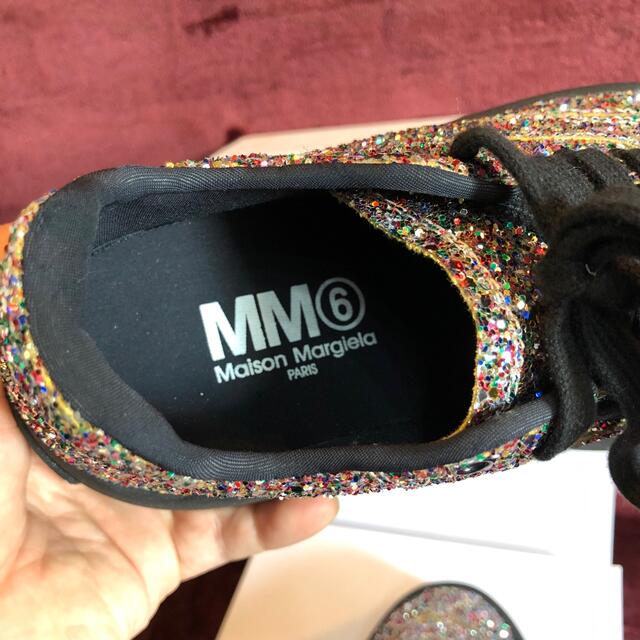 MM6(エムエムシックス)のEU36 ラメ　MM6 メゾンマルジェラ　プラットフォーム　厚底　スニーカー レディースの靴/シューズ(スニーカー)の商品写真