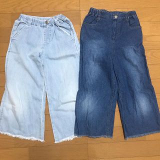 ユニクロ(UNIQLO)のユニクロ　しまむら　アプレレクール  キッズ　パンツ　デニム (パンツ/スパッツ)