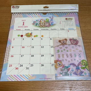 ダッフィー(ダッフィー)のディズニー ダッフィー & フレンズ 壁掛け カレンダー2022(カレンダー/スケジュール)