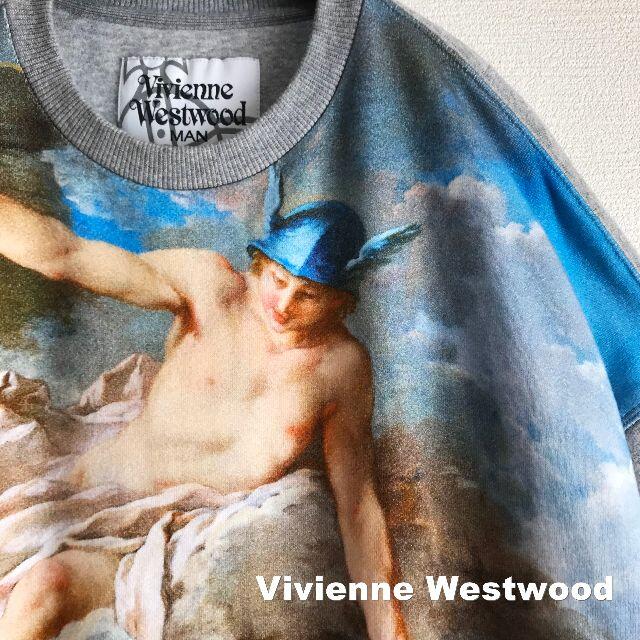 Vivienne Westwood(ヴィヴィアンウエストウッド)の【Vivienne Westwood MAN】ORB刺繍 ブーシェ柄 スウェット レディースのトップス(トレーナー/スウェット)の商品写真