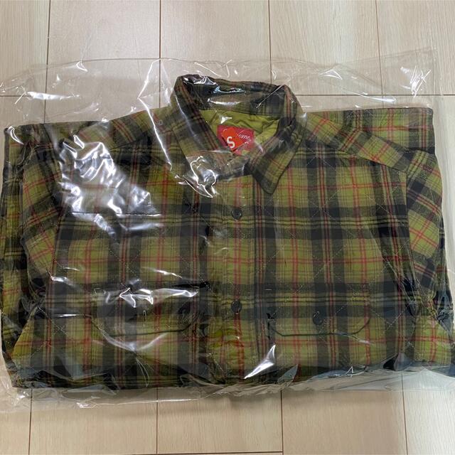 Sサイズ Supreme Quilted Plaid Flannel Shirt