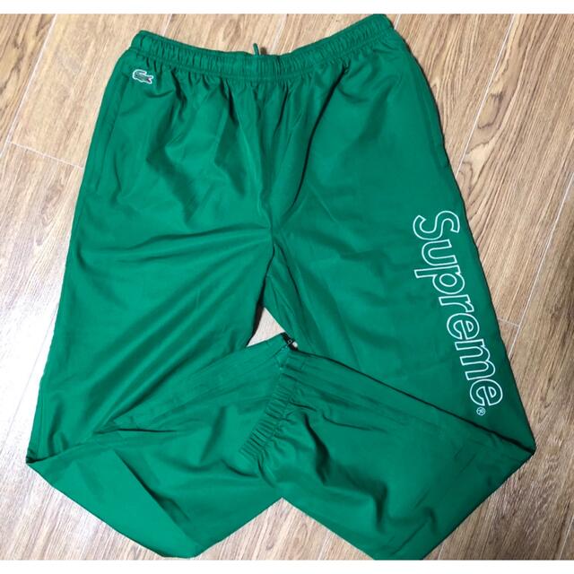 送料込 緑S Supreme LACOSTE Track Pant