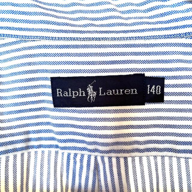 Ralph Lauren(ラルフローレン)のラルフローレン ストライプシャツ 140 【Ralph Lauren】 キッズ/ベビー/マタニティのキッズ服男の子用(90cm~)(ブラウス)の商品写真