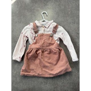 ザラ(ZARA)のZARA コーデュロイ　ジャンパースカート　セット(ワンピース)