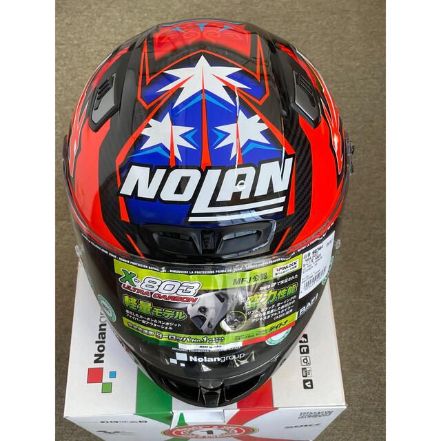 新品本物】 NOLAN X-803 ULTRA CARBON STONER Lサイズ ヘルメット+