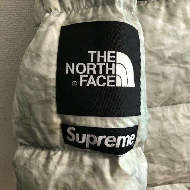 込★Supreme/TNF Nuptse"White Paper Print"M