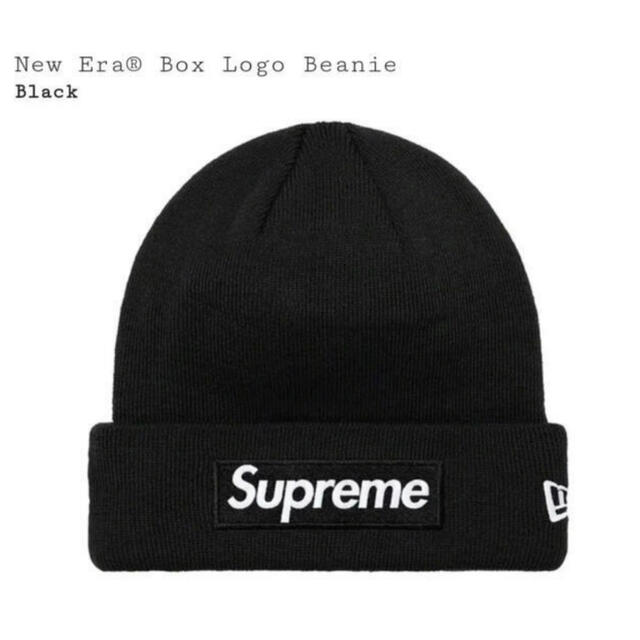 帽子supreme × New Era Box Logo Beanie black