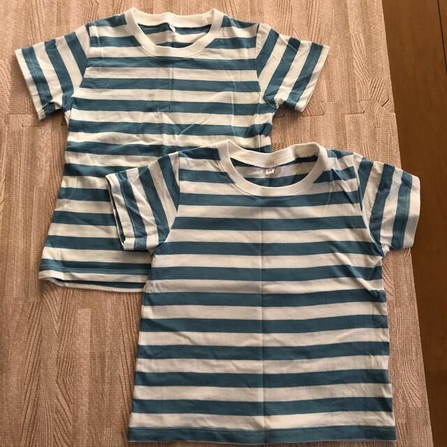 MUJI (無印良品)(ムジルシリョウヒン)の美品✨無印　キッズ半袖Tシャツ　2枚セット‼️ キッズ/ベビー/マタニティのキッズ服男の子用(90cm~)(Tシャツ/カットソー)の商品写真