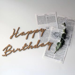 専用◾︎木製 Happy Birthday ウッドレター ⑸ 大文字ver(その他)