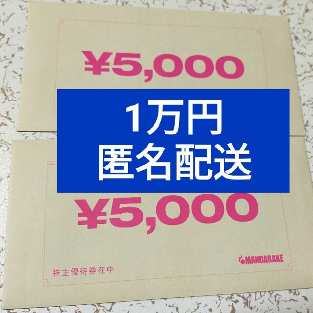 まんだらけ　株主優待　10000円分