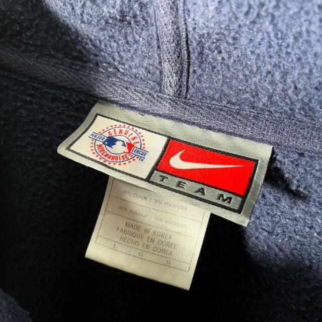 NIKE(ナイキ)の【MLB L】ナイキ NY ヤンキース 刺繍ロゴ スウェット パーカー 紺 メンズのトップス(パーカー)の商品写真