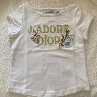 クリスチャンディオール(Christian Dior)の【未使用】クリスチャスディオール　キッズ　ガールズ　Tシャツ　4歳サイズ(Tシャツ/カットソー)