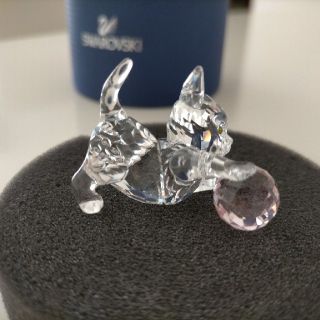 SWAROVSKI - 【美品箱付き廃盤作品】子猫のスワロフスキー クリスタル