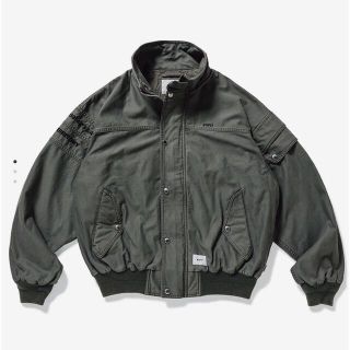 ダブルタップス(W)taps)の名作　WTAPS FAD JACKET COTTON SATIN GRAY(ミリタリージャケット)