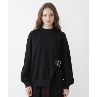 バーバリーブルーレーベル(BURBERRY BLUE LABEL)のブルーレーベル クレストブリッジ EZUMi ハイゲージ フリース プルオーバー(トレーナー/スウェット)